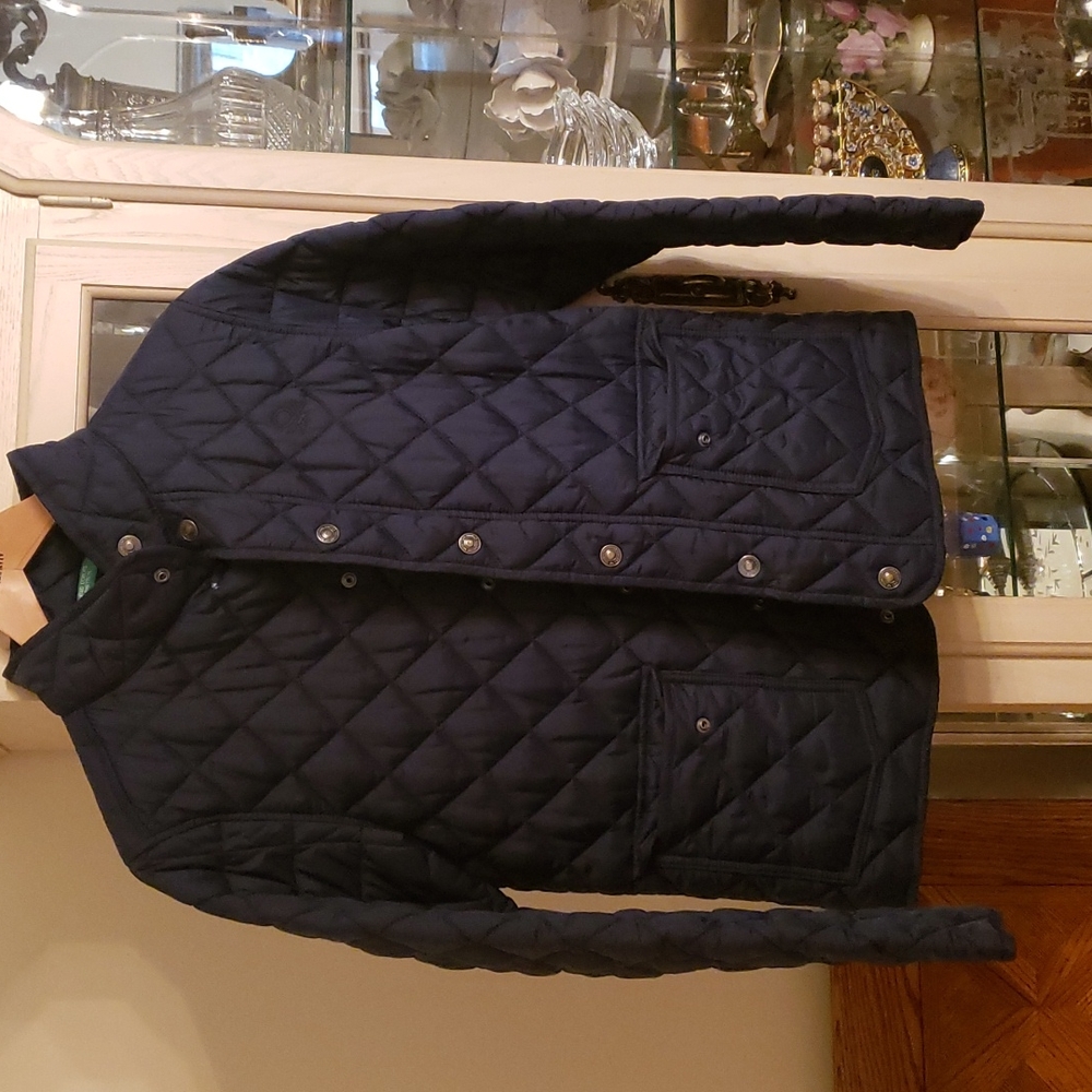 Boy's Navy Benetton quilted jacket